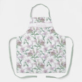 Tablier Fleurs de Lys Tigre Rose (Recto)
