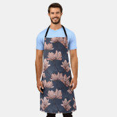 Tablier Fleurs de magnolia japonaise, sans soudure, style  (Porté)