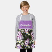 Tablier Fleurs de marguerites roses et blanches Fleurs de  (Porté)