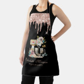 Tablier Fleurs de mélangeur de gâteaux Rose Gold Drives Bo (Insitu)