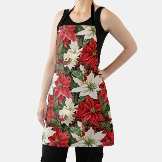 Tablier Fleurs de Noël (Insitu)