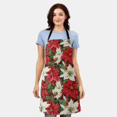 Tablier Fleurs de Noël (Porté)