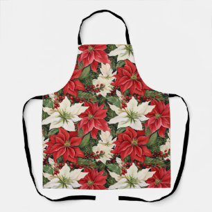 Tablier Fleurs de Noël
