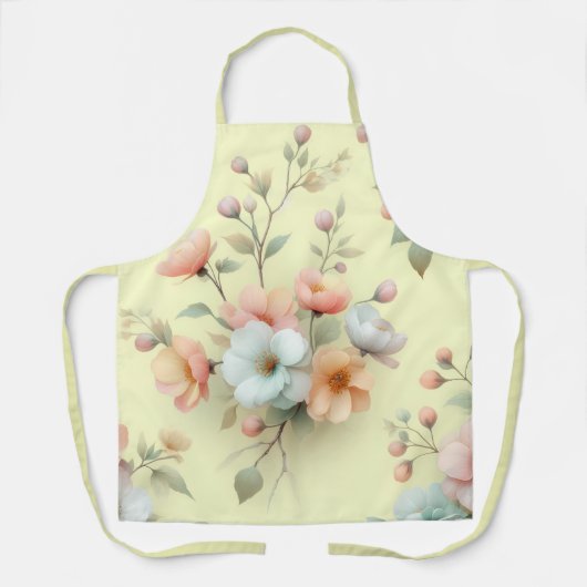 Tablier Fleurs de Pâques de printemps (Recto)