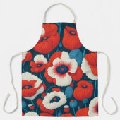 Tablier Fleurs de pavot (Recto)