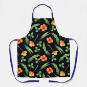 Tablier Fleurs de pavot floral romantique Nouvelle cuisine (Recto)