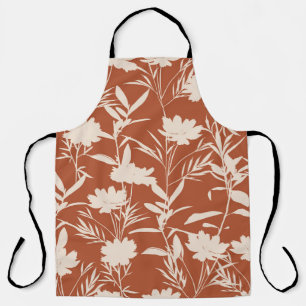 Tablier Fleurs de prairie de silhouette rétro sans couture