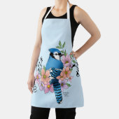 Tablier Fleurs de printemps bleu Jay (Insitu)