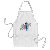 Tablier Fleurs de printemps bleu Jay (Devant)