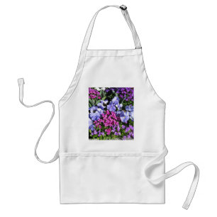Tablier Fleurs de printemps mauves