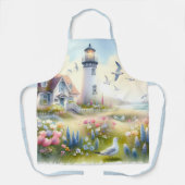 Tablier Fleurs de printemps par Lighthouse Coastal Cottage (Recto)