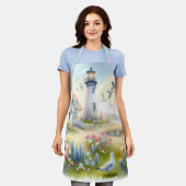 Tablier Fleurs de printemps par Lighthouse Coastal Cottage (Porté)