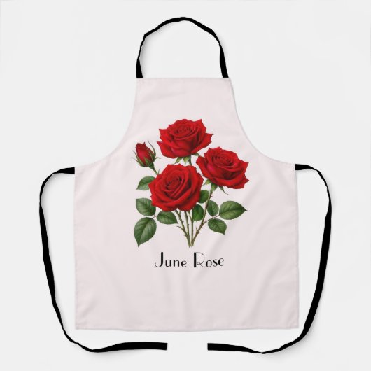 Tablier Fleurs de rose de juin (Recto)
