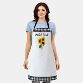 Tablier Fleurs de soleil fraîches du marché d'Apron (Porté)