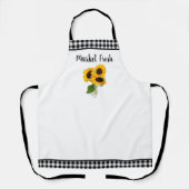 Tablier Fleurs de soleil fraîches du marché d'Apron (Recto)