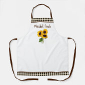 Tablier Fleurs de soleil fraîches du marché d'Apron (Recto)