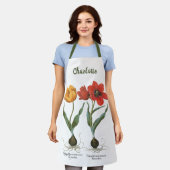 Tablier Fleurs de tulipe printanière vintages par Basilius (Porté)