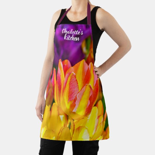 Tablier Fleurs de tulipes de charme (Insitu)