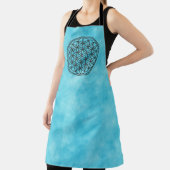 Tablier FLEURS DE VIE - Symbole de géométrie sacrée plan 1 (Insitu)