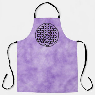 Tablier FLEURS DE VIE - Symbole de géométrie sacrée plein 