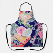 Tablier Fleurs, design japonais (Recto)