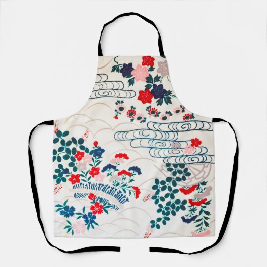 Tablier Fleurs, design japonais (Recto)