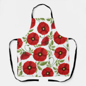 Tablier Fleurs d'été joyeuses floraison de pavot (Recto)