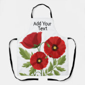 Tablier Fleurs d'été joyeuses floraison de pavot (Recto)