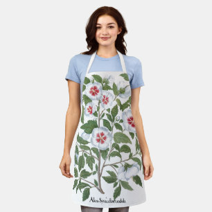 Tablier Fleurs d'Hibiscus Vintage par Basilius Besler