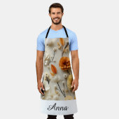 Tablier Fleurs d'inspiration : Personnalisées (Porté)