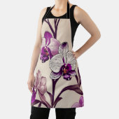 Tablier Fleurs d'orchidées violettes (Insitu)