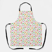 Tablier Fleurs et feuilles vibrantes de printemps (Recto)
