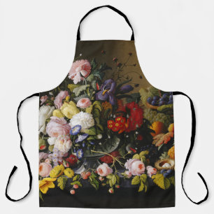Tablier Fleurs et fruits vintages