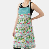 Tablier Fleurs Et Oiseaux Tropicaux (Insitu)