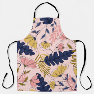 Tablier Fleurs Feuilles tropicales Imprimer Vintage