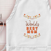 Tablier Fleurs florales de la meilleure maman du monde 