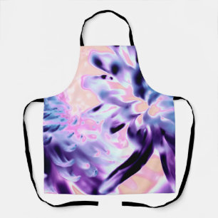 Tablier Fleurs florissantes violettes sur toute l'impressi