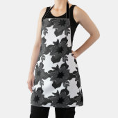 Tablier Fleurs Gris Noir Floral (Insitu)