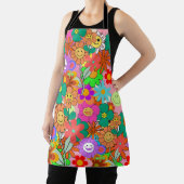 Tablier Fleurs hippies Boho Super rétros (Insitu)
