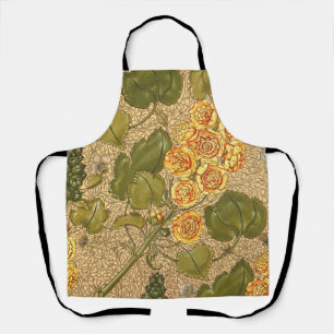 Tablier Fleurs Jaunes Antiques Tout-En-Plan