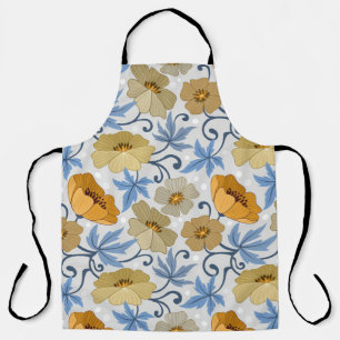 Tablier Fleurs Jaunes : Conception Textile sans joint