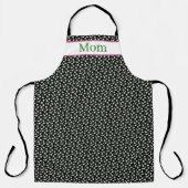 Tablier Fleurs joyeuses noires (Recto)