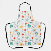 Tablier Fleurs mignonnes colorées Motif (Recto)