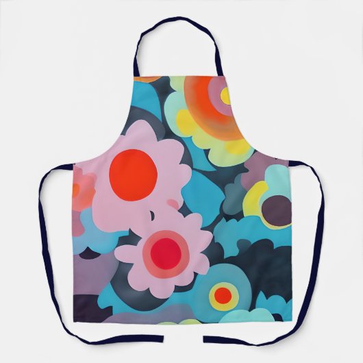 Tablier Fleurs mod rétro (Recto)