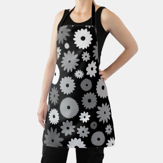 Tablier Fleurs monochromes grand motif (Insitu)