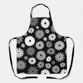 Tablier Fleurs monochromes grand motif (Recto)