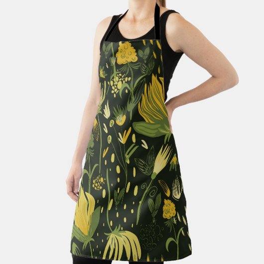 Tablier Fleurs motif transparent (Insitu)