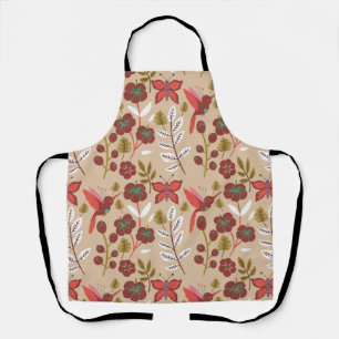 Tablier Fleurs motifs florales sans soudure, oiseaux, papi