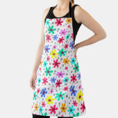 Tablier Fleurs multicolores marguerites somm arrière - pla (Insitu)
