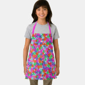 Tablier Fleurs multicolores Motif d'illustrations florales (Insitu)